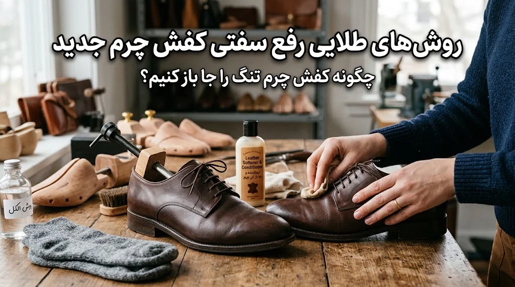 روش‌های طلایی رفع سفتی کفش چرم جدید؛ چگونه کفش چرم تنگ را جا باز کنیم؟